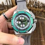 Copy Audemars Piguet Royal Oak Offshore Michael Schumacher Quartz Watches Green Bezel